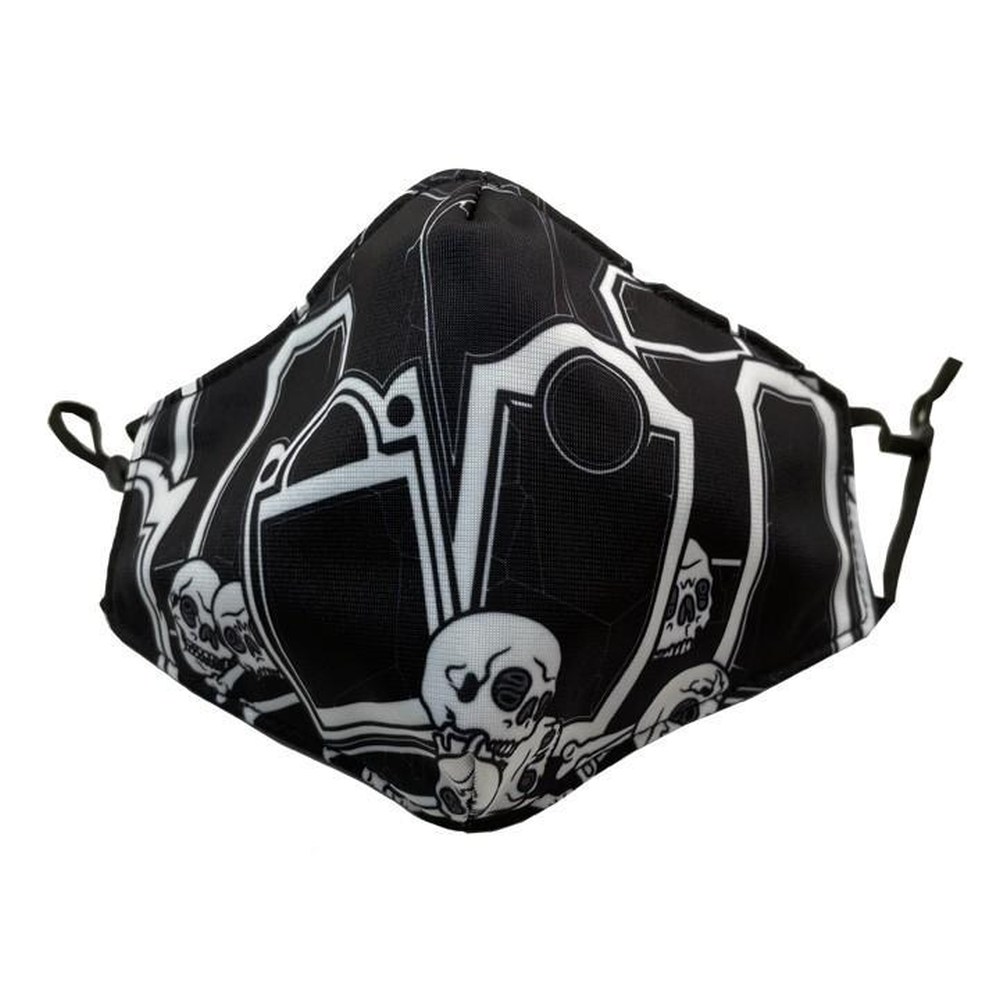 Sourpuss - Grave Digger Face mask - Face mask - Black/Orange